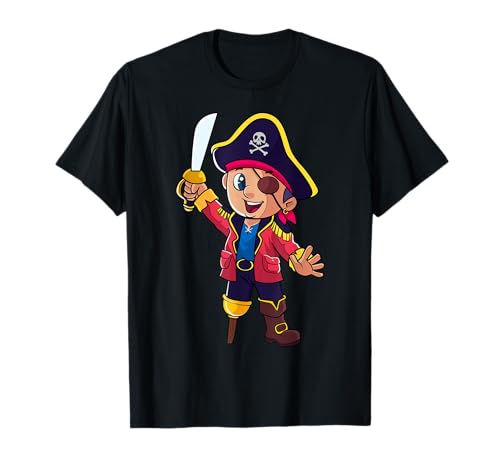 Pirate Captain Kids Boys Toddlers Birthday Themed Party T-Shirt