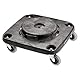 Rubbermaid Commercial Products FG353000BLA Eckiger BRUTE Rollwagen, schwarz, 6-1/4 in H W X 17-1/4 in D