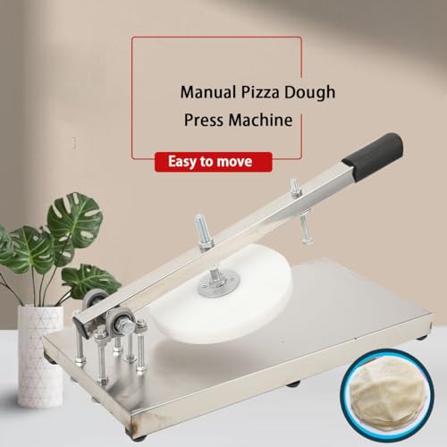 Eodsad EODSAD022 Pizza Dough Press Machine, 9.5 Manual Pastry Press Machine Stainless Steel Cake Pizza Dough Bread Dough Pastry Press Machine Dia. 7.87Inch Platen For Home Kitchen & Commercial Use thumb #2