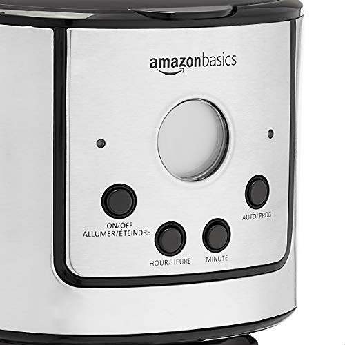 Amazon Basics 12 Cup Digital Coffeemaker With Carafe And Reusable Filter, Stainless Steel, Black #TOP2