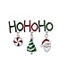 Lux Accessories Ho Ho Ho Merry Christmas Xmas Santa Claus Candy Tree Brooch Pin