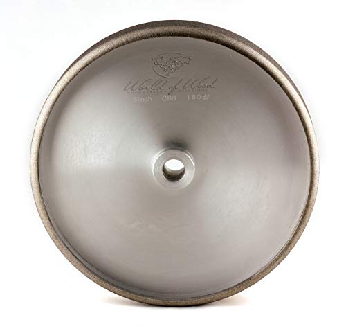 World of Wood: Cubic Boron Nitride (CBN) Grinding/Sharpening Wheel, 8 inch, 5/8