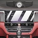 Kaecad Auto-Innenfolie, LCD-Bildschirm, Anti-Fingerabdruck, Blendung, Armaturenbrett, Klavierbrett, Mittelkonsole, kratzfest, transparente TPU-Schutzfolie, für Porsche Macan 24–2025 (High Definition)