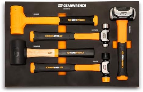 GEARWRENCH 5 Piece Mixed Hammer Set in Foam Storage Tray | GWH5PC...