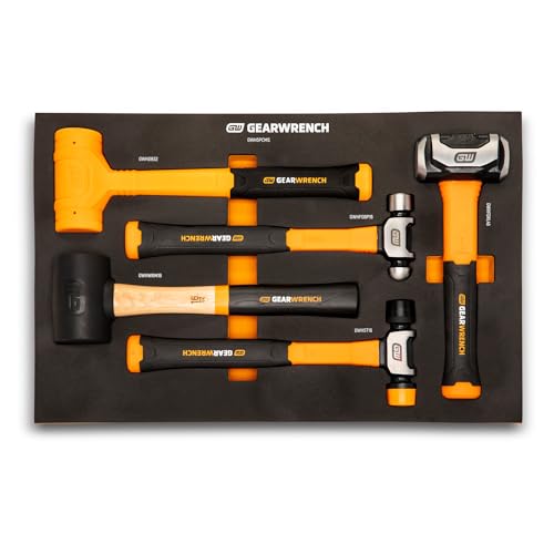 GEARWRENCH 5 Piece Mixed Hammer Set in Foam Storage Tray | GWH5PCMS
