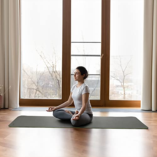 Image of Wakefit Yoga Mat - 6mm Thick Double Color Reversible Antislip for Women, Men, Kids - Home, Gym and Outdoor Workout (Green & Black)