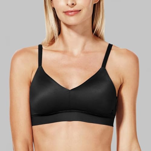 Image of Tommy John Women's Bralette, Triangle, Second Skin Fabric, No Underwire with Adjustable Straps & Removable Pads (A-C)