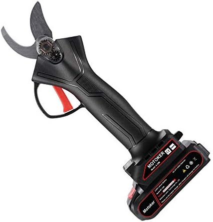 MOTOKER Cordless Electric Pruning Shears 30MM with 2 Battery Powered Tree Branch Pruner 1.2 Inch Cutting Diameter, 6-8 Working Hours (30MM Shears)