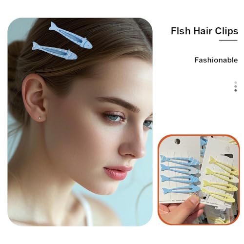 16 piezas clips de cabello pez para mujer miniatura 5