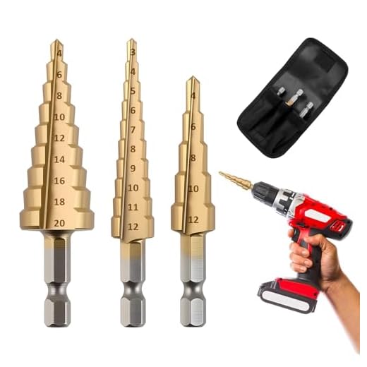 Titanium Coated Cone Cutter Drill Set