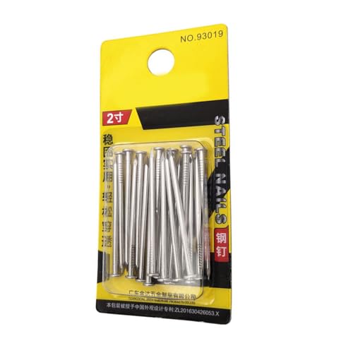 Clavos de acero para ensamblaje de muebles set para colgar cuadros y carpintería, adecuados para drywall y pino, con 2 tamaños miniatura 1