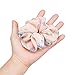 Ahoney 6 Pack Large Chiffon Flower Hair Scrunchies Hair Scrunchy Elastics Ponytail Holder Bobbles Elastic Colorful Scrunchy Hair Bands Ties