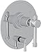 ROHL Campo 1/2" Pressure Balance Trim With Diverter with Lever Handles in Polished Chrome