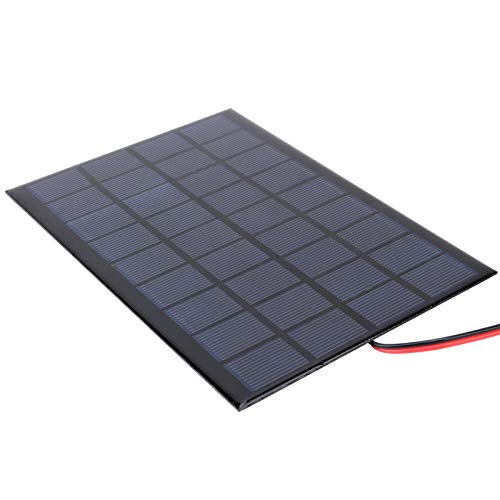 LANTRO JS Painel solar, DC9V 3W 125 x 195 mm módulo de placa de energia epóxi painel solar de poliss