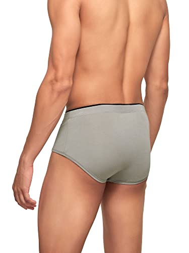 Image of XYXX Men's Uno Micromodal Regular Fit Solid Antimicrobial Briefs with No Marks Waistband (Pack of 5)