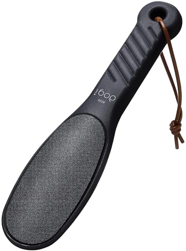 aogi Foot rasp Pedicure Foot File - Removes Damaged and Hard Skin, Avoids Callus Buildup – Gentle, Fine File for at-Home Professional Treatment (Black, Waterproof, Comes with Original Pouch)