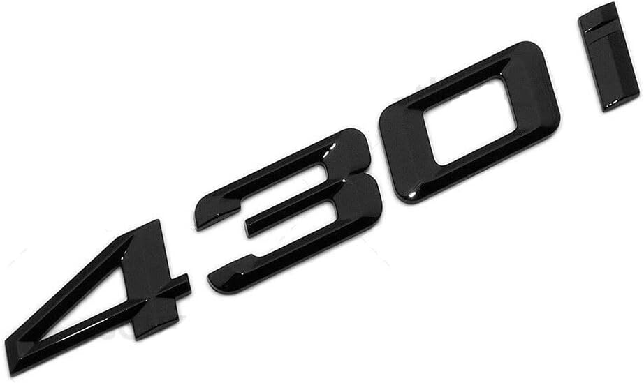 CMAOS Gloss Black for BMW 430i Logo Emblem Badge Car Trunk