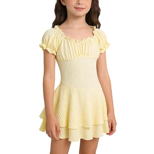Robe d'été fille pour fêtes et cérémonies en plein air à coupe ajustée