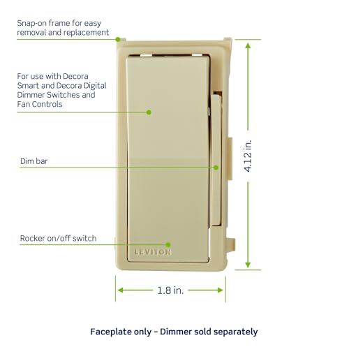 Image of Leviton DDKIT-SI Decora Digital /Decora Smart Switch Color Change Kit, Ivory (Pack of 2)