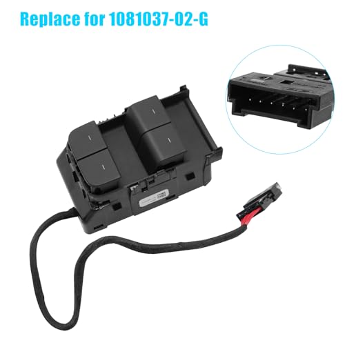 Image of Jaronx Compatible with Tesla Model 3 Window Switch, Left Front Driver Side | Power Master Window Switch for Tesla Model 3 2021 2022 2023 2024, Replace for 1081037-02-G
