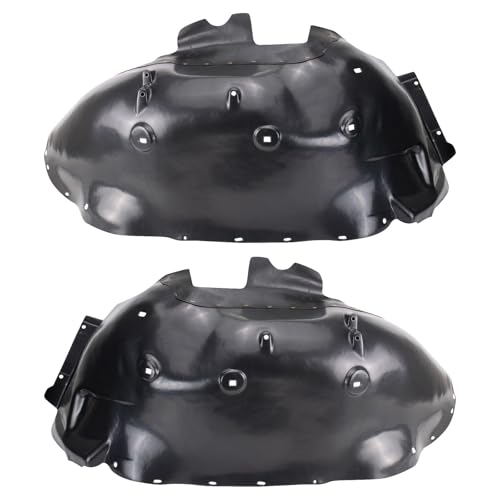Image of TRQ Front Driver and Passenger Side Inner Fender Liner Set Compatible with 2011-2014 Chevrolet Silverado 2500 HD