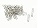 XJS Metal Compression Spring Silver Tone (0.5x5x25mm 50 Pcs)