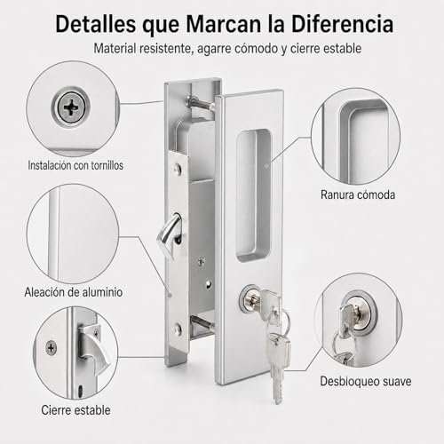 Chapas para puertas corredizas de herrería 18 Imagen adicional