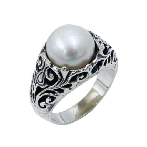 Bague perle gemme argent 925 pour affirmer votre style avec un bijou ethnique