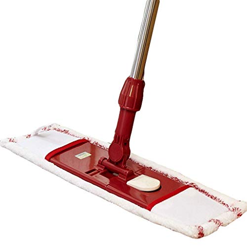 Balai à plancher robuste avec lingette microfibre lavable et manche télescopique