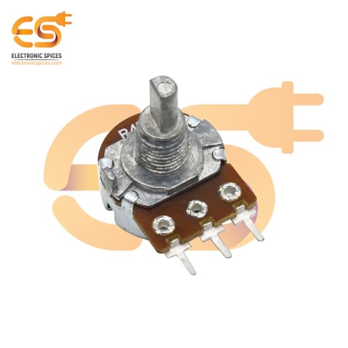 Image of Electronic Spices 10k 3 Pin D Shaft Rotary Potentiometer Volume Pot 10K with Knob for Multiple Applications (Pack of 4)