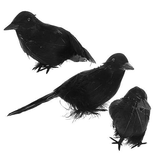 Crow Tabletop Decor Halloween Ornement Oiseau pour Décorer la Maison