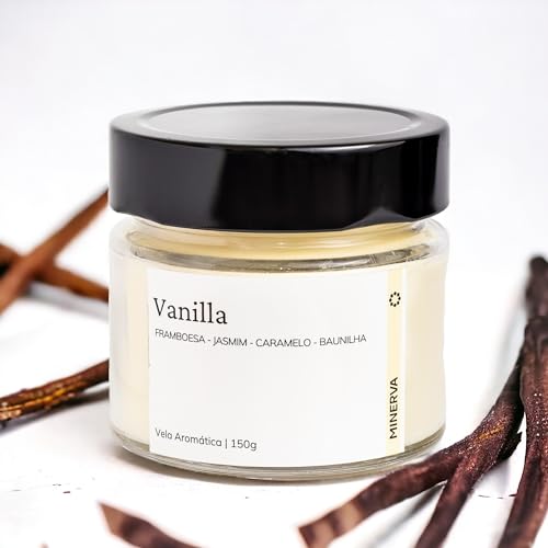 MINERVA - Vela Aromatica Perfumada Aroma de VANILLA BAUNILHA - 150g