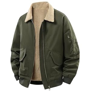 Générique Veste Hiver Homme Doudoune Chaud Parka Jogging Sweat Plaid Chaude Polaire Cargo Vetement Blouson Manteau D De Travail a Capuche Zippé armée verte-A 3XL