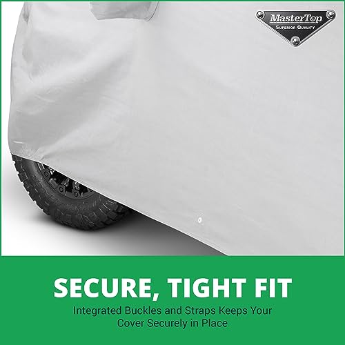 Image of MasterTop 5-Layer Full Car Cover - Fits Ford Bronco 2020-2023 - Bronco Sport Car Accessories Ford Bronco Cover Truck Cover Exterior Covers Vehicle Cover - Installs Over Factory Top - Weatherproof
