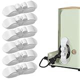 Tyqour 6 Stück Kabel Organizer für Geräte Weiß Kabelaufwickler Selbstklebend Kitchen Cable Organizer-Kabel Organizer Kabelhalter für Küchengeräte, Kabelaufwicklung für Küchengeräte Mixer Reiskocher