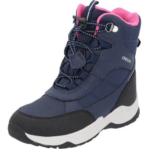 Geox Junior Girl J SENTIERO GIRL B AB ANKLE BOOTS NAVY/FUCHSIA 38_EU