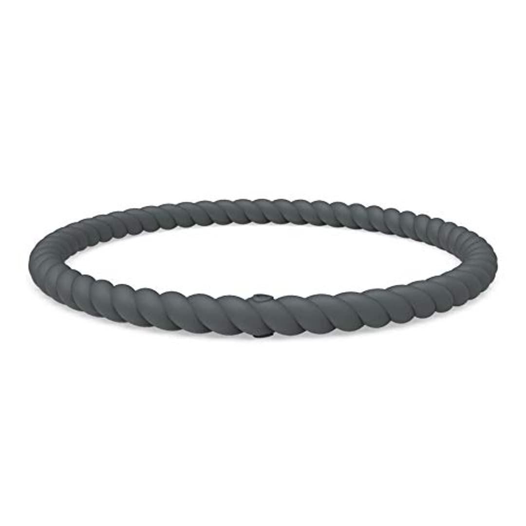 Enso Silicone Bracelet – Braided Stackable Bracelet - Hypoallergenic Rubber Wristband – Comfortable Flexible Band for Active Lifestyle - Medical Grade