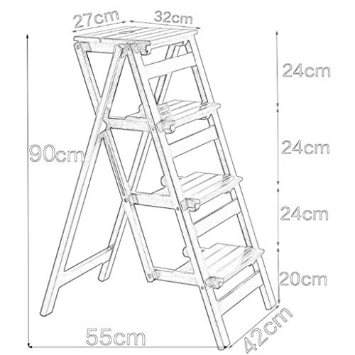 Escabeau 4 marches double usage transformable en chaise - 3