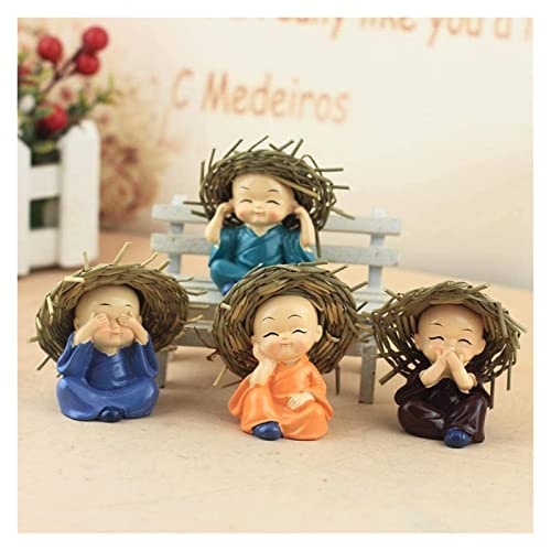 Accents de décoration de table figurines moines pour habitacle terne - 2