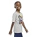 Adidas Boys' Short Sleeve Distortion Multi Sport Graphic Heather Tee Shirt, Medium Grey Heather, 2T