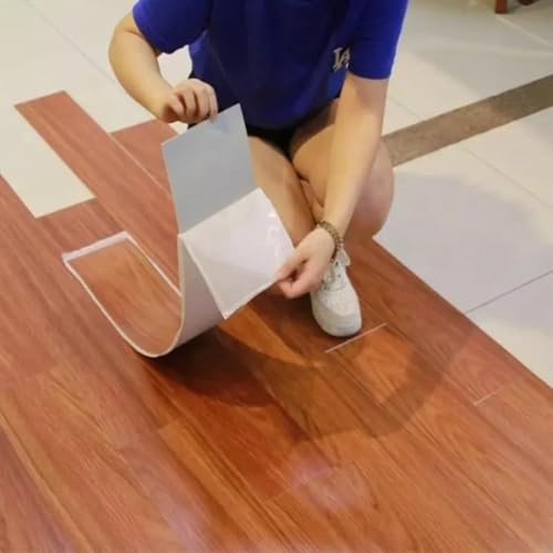 Kit 14 Piso Vinilico Autocolante Régua Madeira Ripa 2 M²
