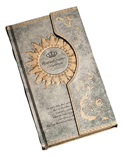 AMYSTY Cuaderno Libreta Escuela Cuaderno Mágico Retro Europeo, Hebilla Magnética, Papelería, Diario, Libro, Regalo for Estudiantes Cuaderno Empresarial(C)