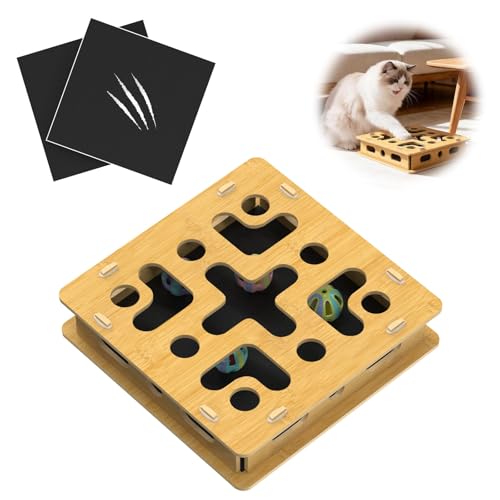 Wooden Cat Nail File Box
