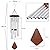 ASTARIN Memorial Wind Chimes for Outside, 30'' Deep Tone, Sympathy Wind-Chime Personalized with 6 Tuned Tubes, Elegant Chime for Garden Patio Balcony and Home Silver