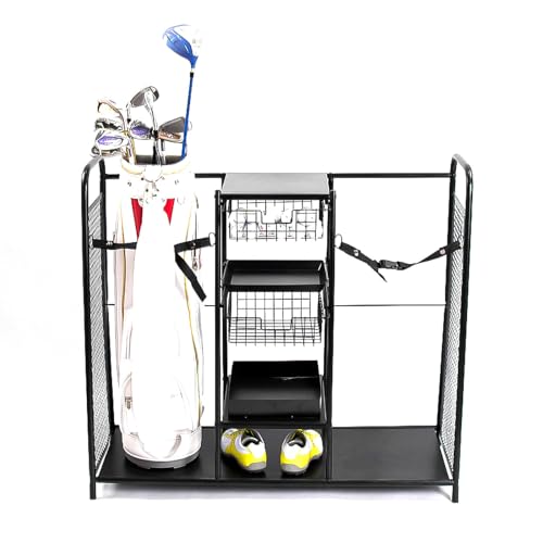 Support de stockage de golf grand format en acier noir