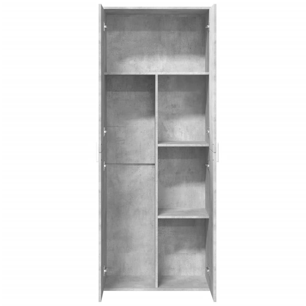 Générique Buffet Haut Gris béton 70x35x180 cm Bois d'ingénierie,Meubles, Armoires & Meubles de Rangement, Casiers & armoires de Rangement, Gris (Poids 51.88KG)