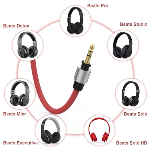 Cable de audio 3.5mm a 3.5mm y 6.5mm, 1.5 a 2 m (Rojo) miniatura 2