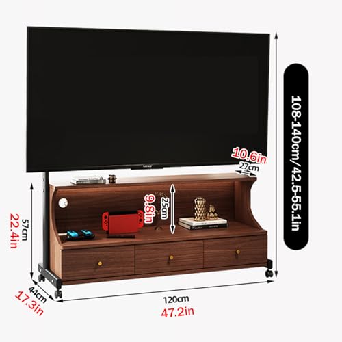 Soporte móvil para TV de 50 a 85 pulgadas con ruedas miniatura 2
