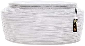 NDA Imama Headwear for Men's Headwear Pagri Scarf for Muslim Men's Long Scarfs for prayer Imam Safa | Caps/Hat not included (5-Meters, White)