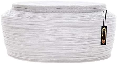 NDA Imama Headwear for Men's Headwear Pagri Scarf for Muslim Men's Long Scarfs for prayer Imam Safa | Caps/Hat not included (5-Meters, White)